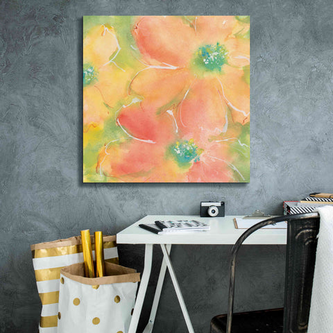 Image of 'Summer Cosmos II' by Chris Paschke, Giclee Canvas Wall Art,26 x 26