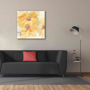 'Golden Clematis I' by Chris Paschke, Giclee Canvas Wall Art,37 x 37