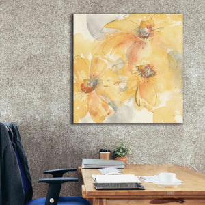 'Golden Clematis II' by Chris Paschke, Giclee Canvas Wall Art,37 x 37