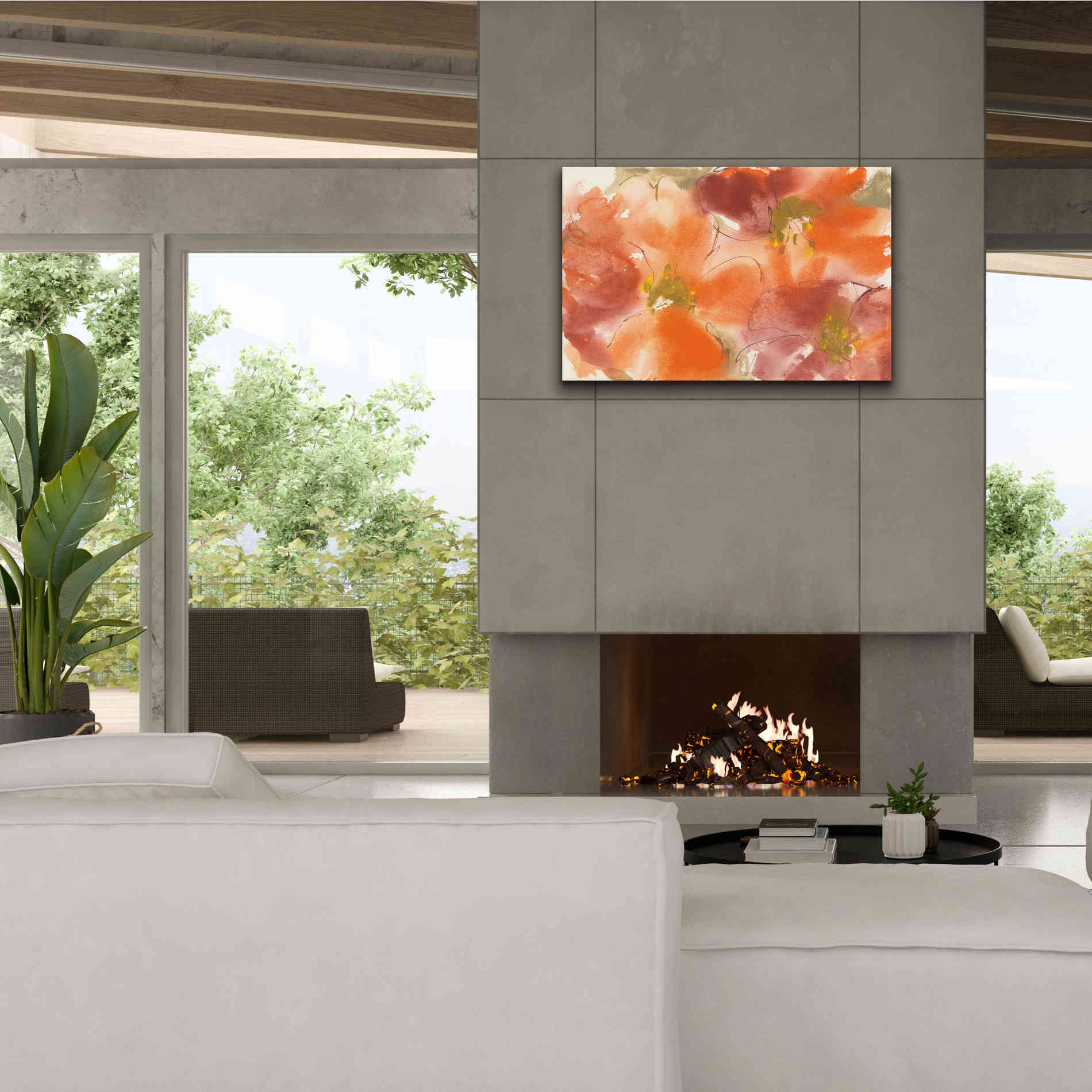 'Tribal Lilies I' by Chris Paschke, Giclee Canvas Wall Art,40 x 26