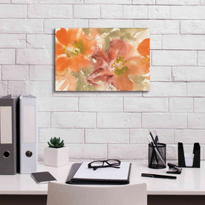 'Tribal Lilies II' by Chris Paschke, Giclee Canvas Wall Art,18 x 12