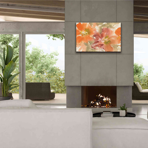 Image of 'Tribal Lilies II' by Chris Paschke, Giclee Canvas Wall Art,40 x 26