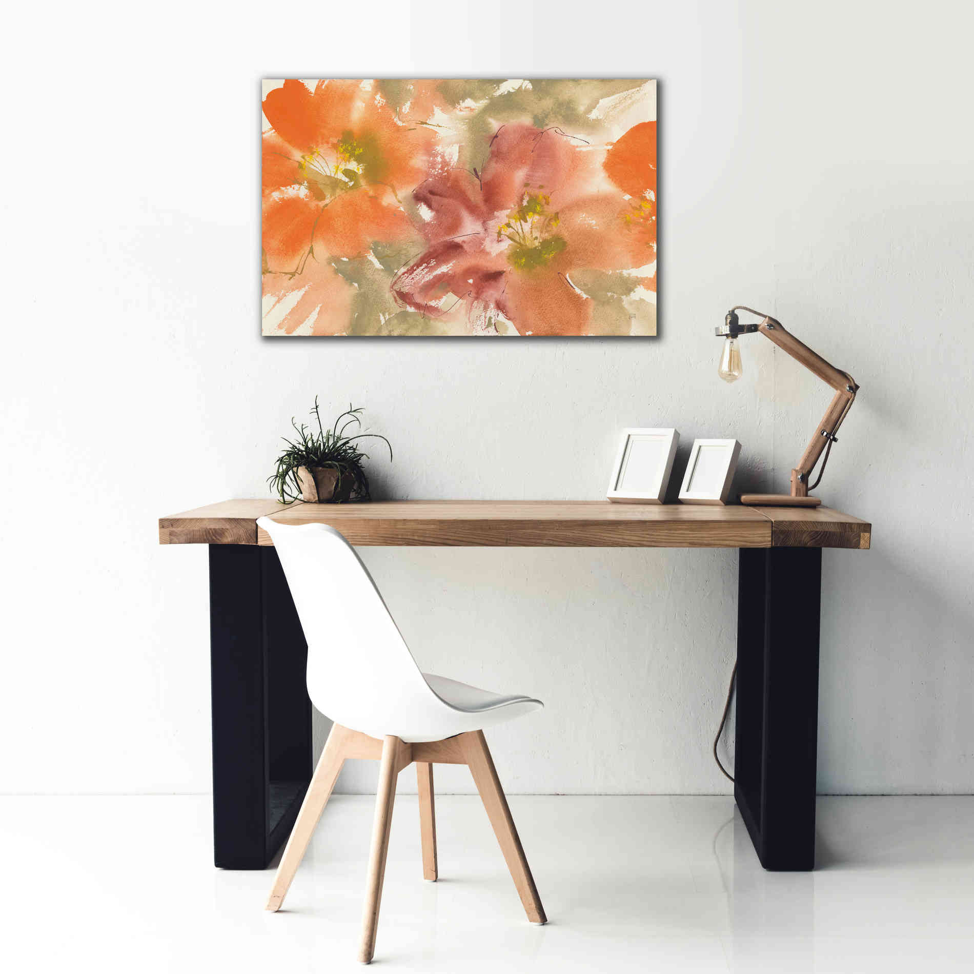 'Tribal Lilies II' by Chris Paschke, Giclee Canvas Wall Art,40 x 26