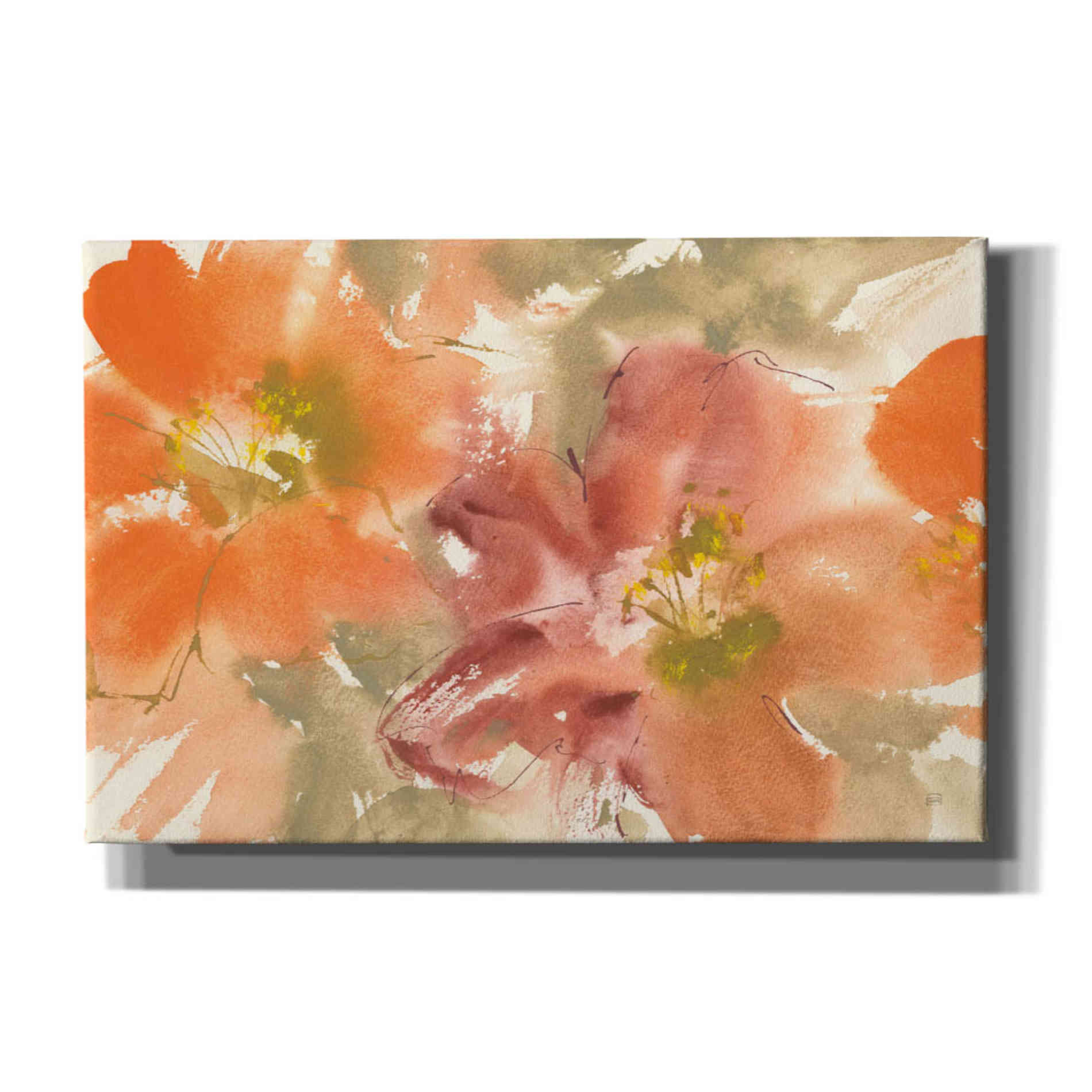 'Tribal Lilies II' by Chris Paschke, Giclee Canvas Wall Art