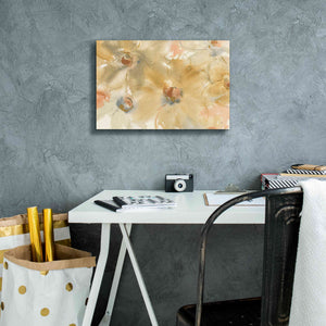 'Neutral Blooms' by Chris Paschke, Giclee Canvas Wall Art,18 x 12