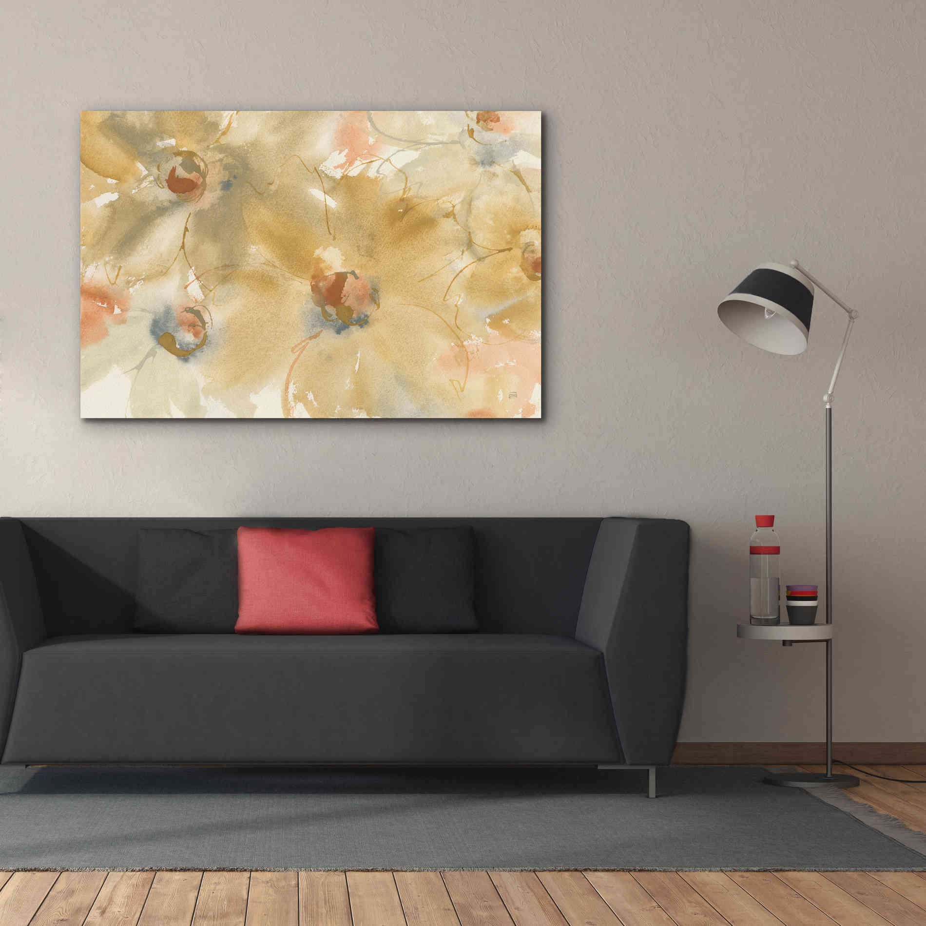'Neutral Blooms' by Chris Paschke, Giclee Canvas Wall Art,60 x 40