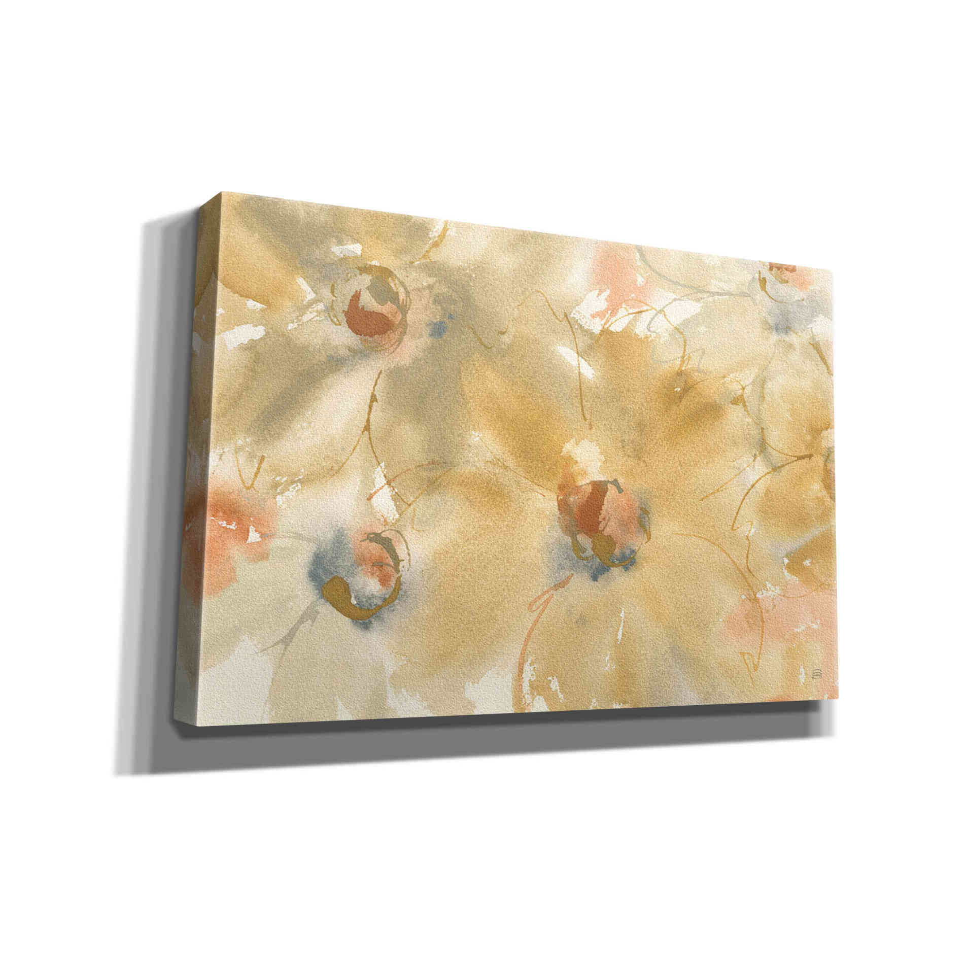 'Neutral Blooms' by Chris Paschke, Giclee Canvas Wall Art