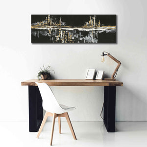 'Urban Gold I' by Chris Paschke, Giclee Canvas Wall Art,60 x 20
