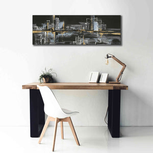 'Urban Gold II' by Chris Paschke, Giclee Canvas Wall Art,60 x 20