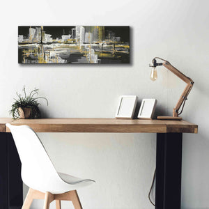 'Urban Gold III' by Chris Paschke, Giclee Canvas Wall Art,36 x 12