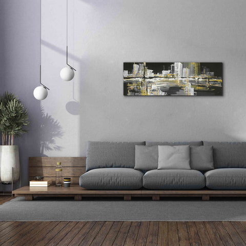 Image of 'Urban Gold III' by Chris Paschke, Giclee Canvas Wall Art,60 x 20