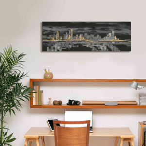 'Urban Gold IV' by Chris Paschke, Giclee Canvas Wall Art,36 x 12