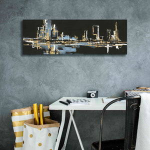 'Urban Gold VI' by Chris Paschke, Giclee Canvas Wall Art,36 x 12