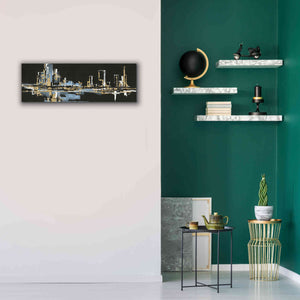 'Urban Gold VI' by Chris Paschke, Giclee Canvas Wall Art,36 x 12