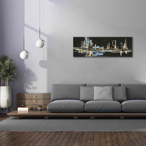 Image of 'Urban Gold VI' by Chris Paschke, Giclee Canvas Wall Art,60 x 20