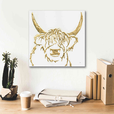 Image of 'Gilded Highlander I' by Chris Paschke, Giclee Canvas Wall Art,18 x 18