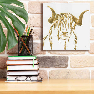 'Gilded Highlander II' by Chris Paschke, Giclee Canvas Wall Art,12 x 12