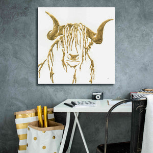 'Gilded Highlander II' by Chris Paschke, Giclee Canvas Wall Art,26 x 26