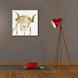 'Gilded Highlander II' by Chris Paschke, Giclee Canvas Wall Art,26 x 26