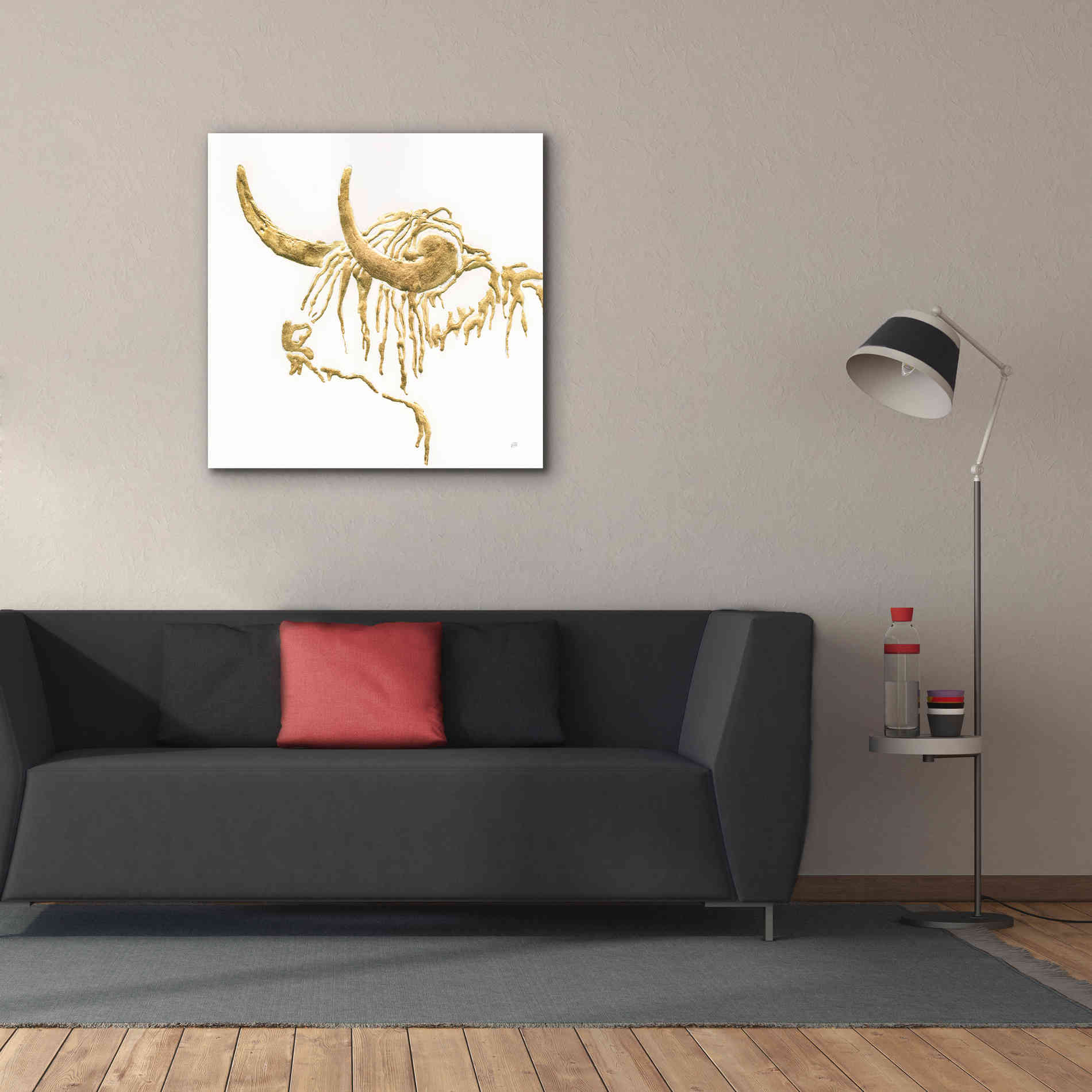 'Gilded Highlander III' by Chris Paschke, Giclee Canvas Wall Art,37 x 37