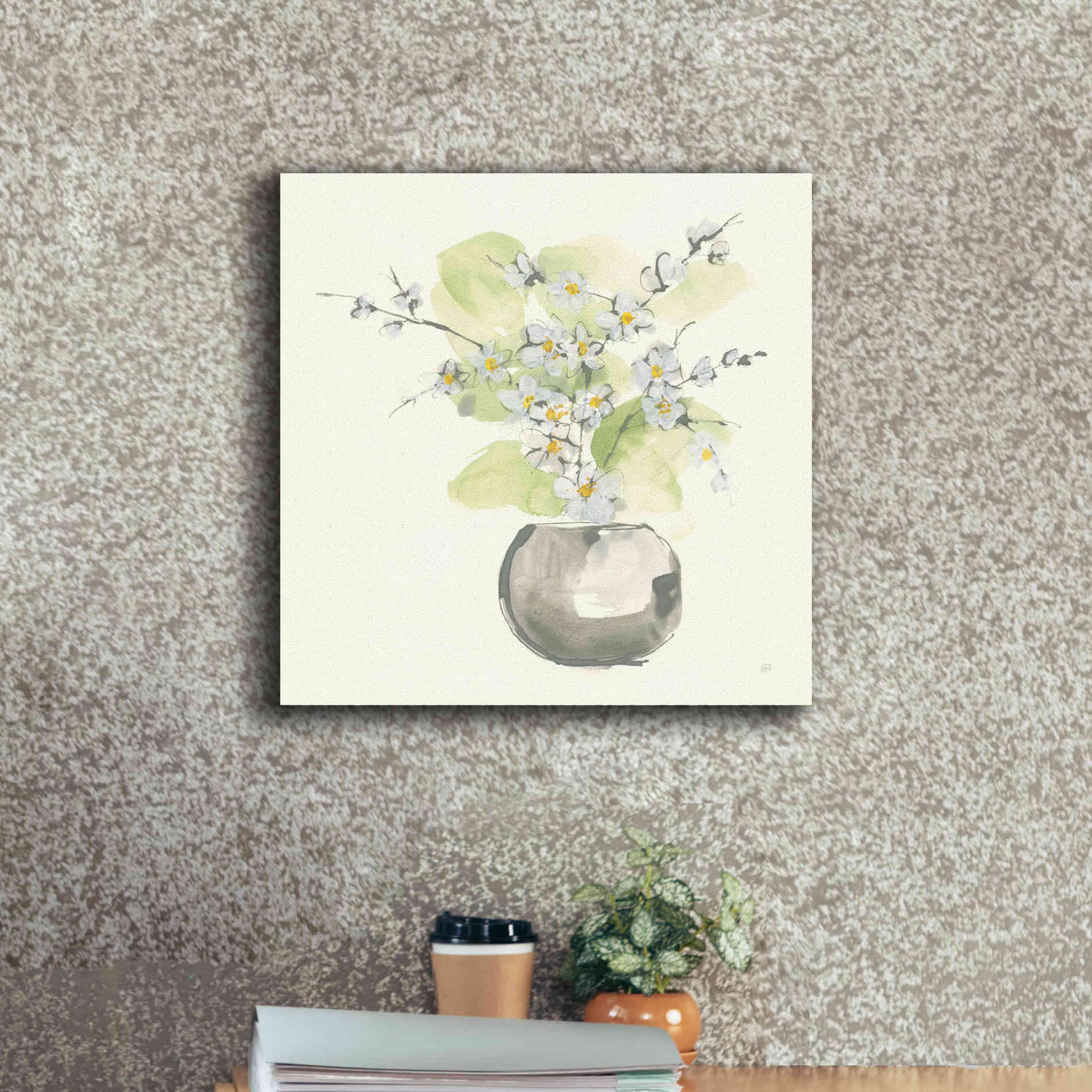 'Plant Blossom II' by Chris Paschke, Giclee Canvas Wall Art,18 x 18