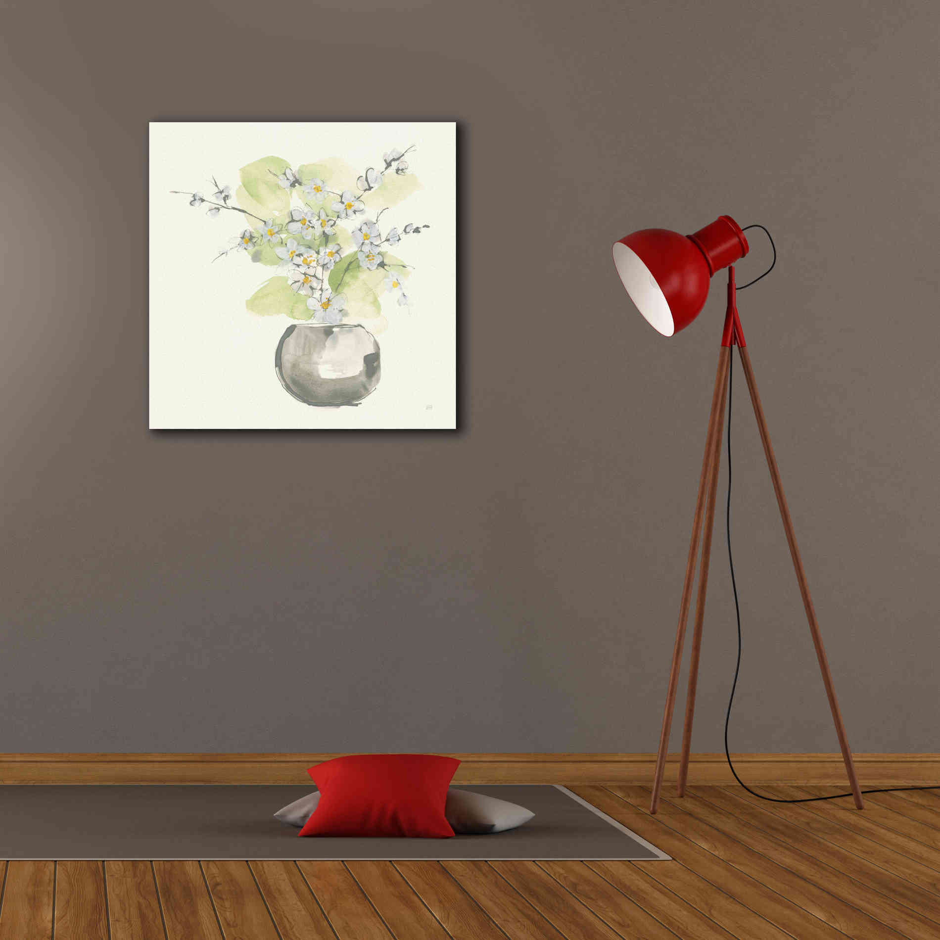 'Plant Blossom II' by Chris Paschke, Giclee Canvas Wall Art,26 x 26