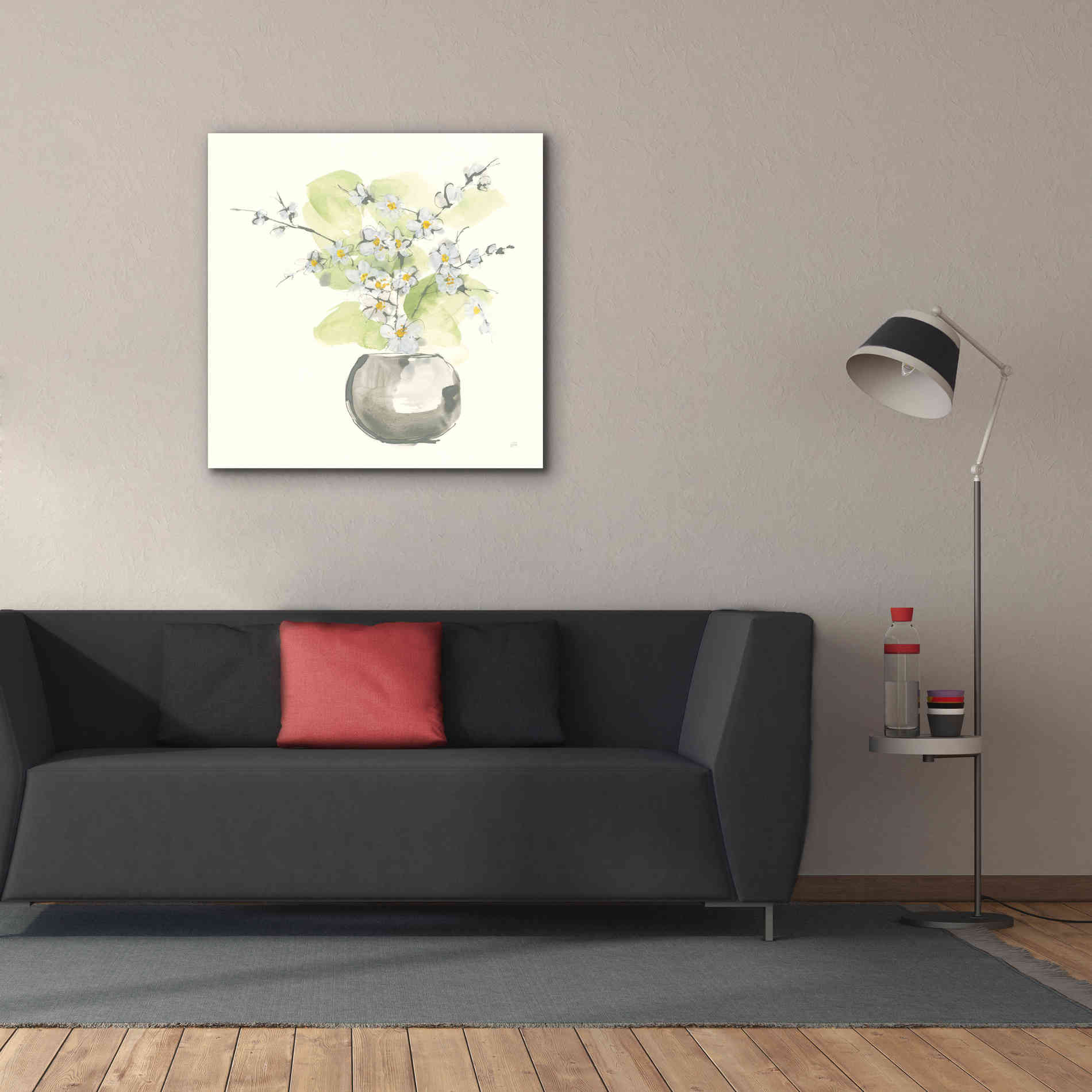 'Plant Blossom II' by Chris Paschke, Giclee Canvas Wall Art,37 x 37