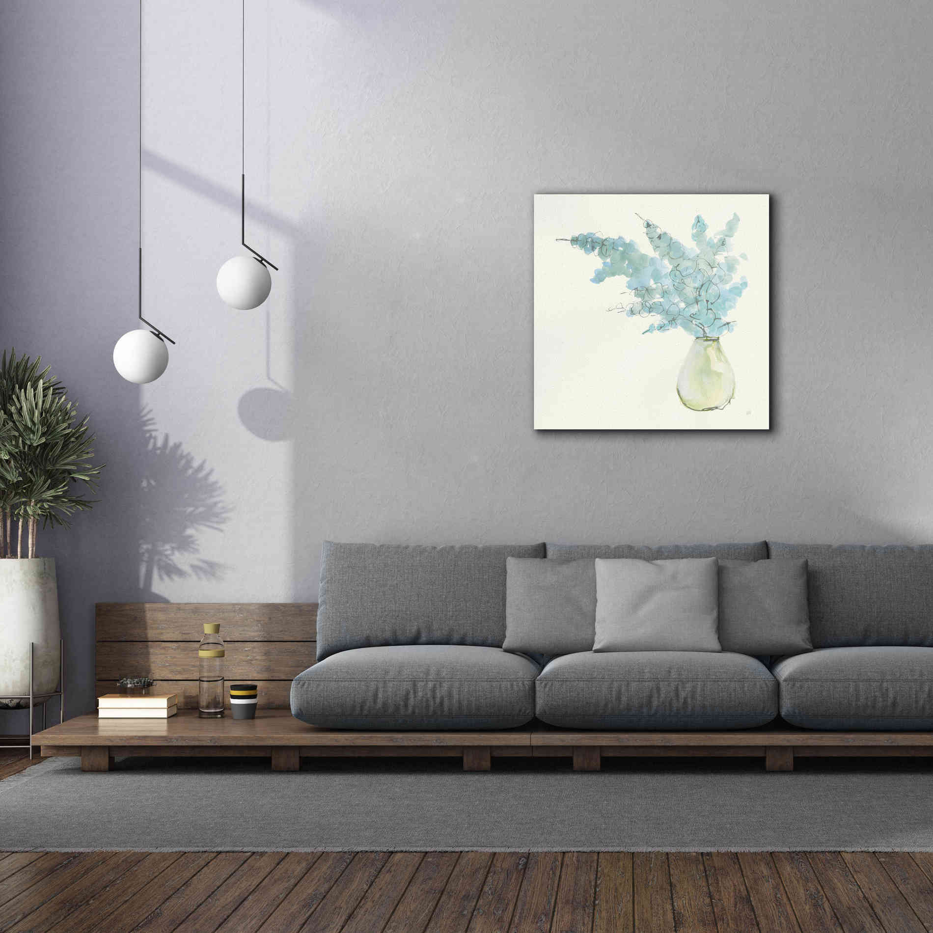 'Plant Eucalyptus I' by Chris Paschke, Giclee Canvas Wall Art,37 x 37
