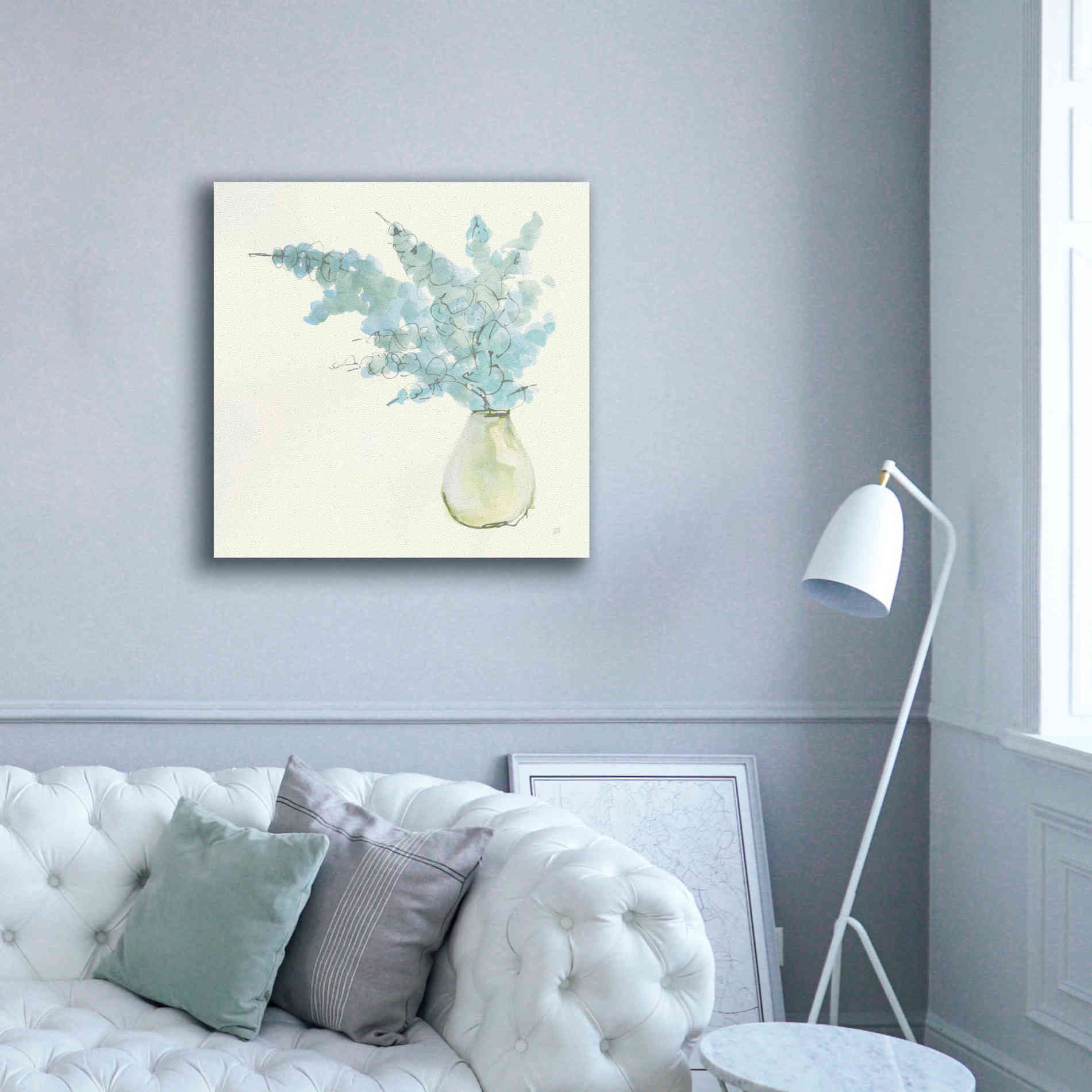 'Plant Eucalyptus I' by Chris Paschke, Giclee Canvas Wall Art,37 x 37