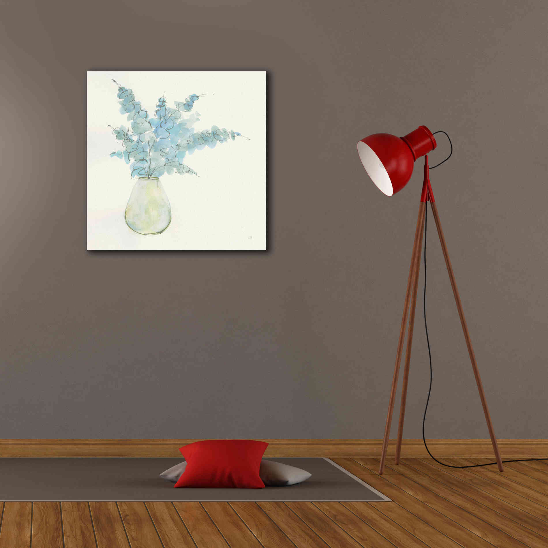 'Plant Eucalyptus II' by Chris Paschke, Giclee Canvas Wall Art,26 x 26
