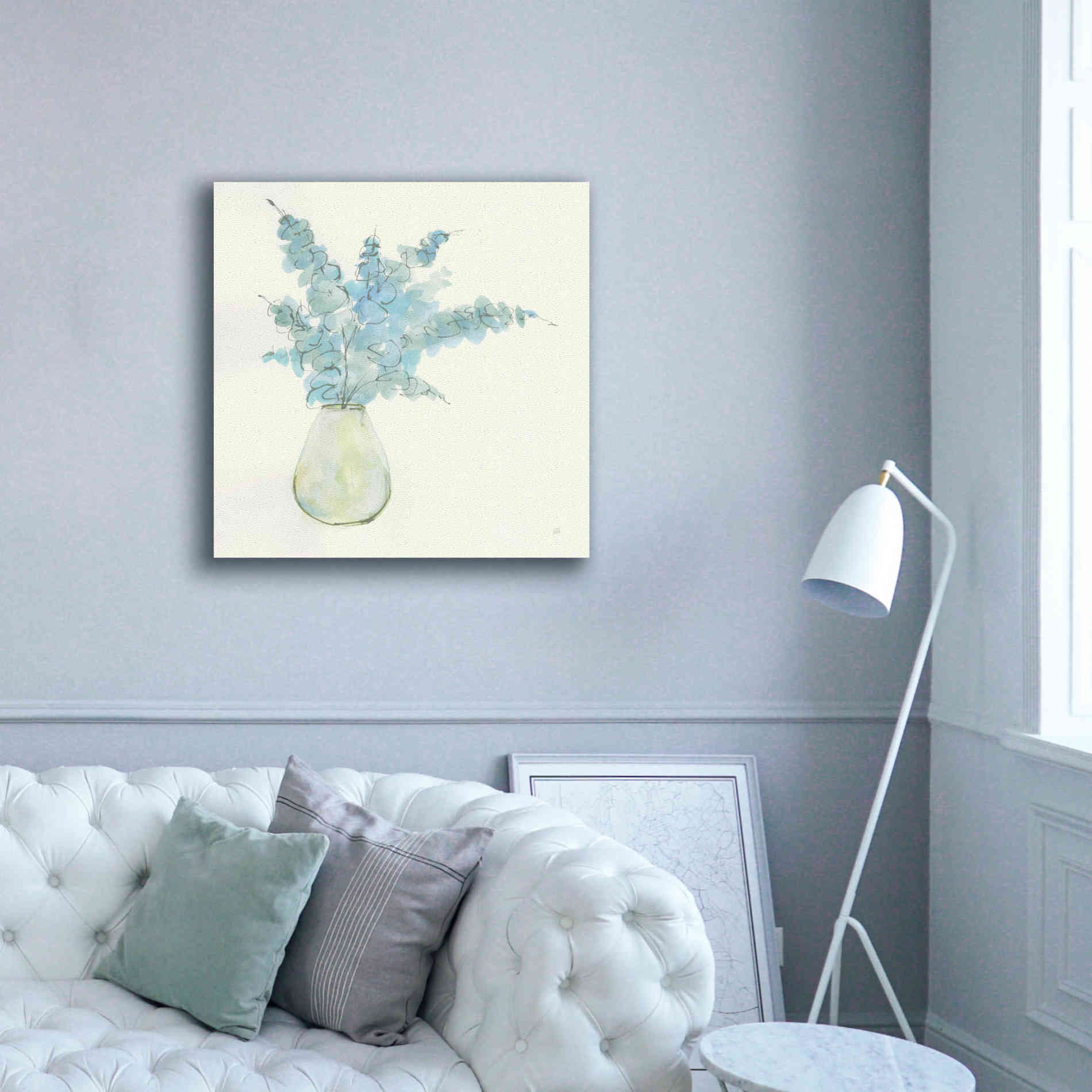 'Plant Eucalyptus II' by Chris Paschke, Giclee Canvas Wall Art,37 x 37