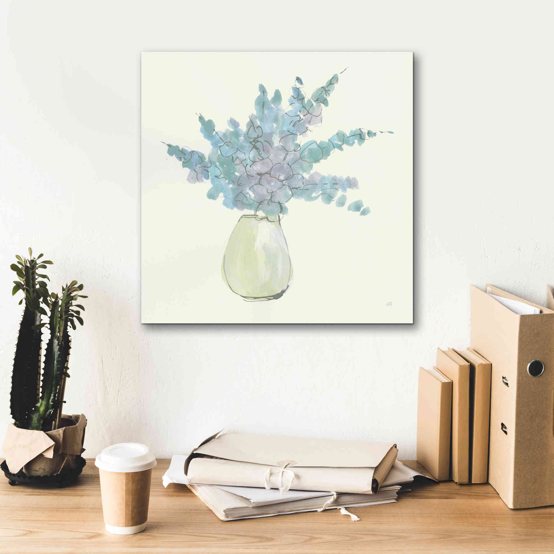 'Plant Eucalyptus IV' by Chris Paschke, Giclee Canvas Wall Art,18 x 18