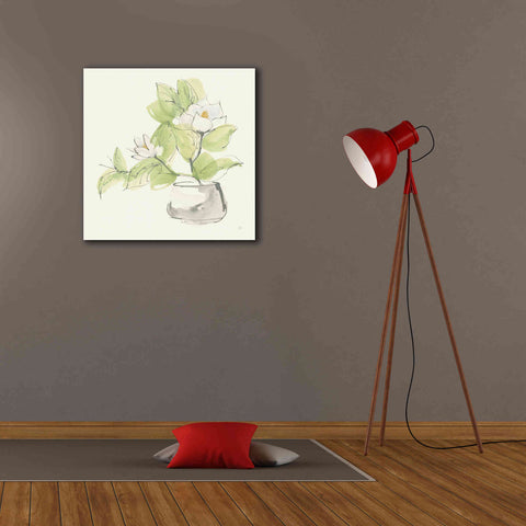 Image of 'Plant Magnolia I' by Chris Paschke, Giclee Canvas Wall Art,26 x 26