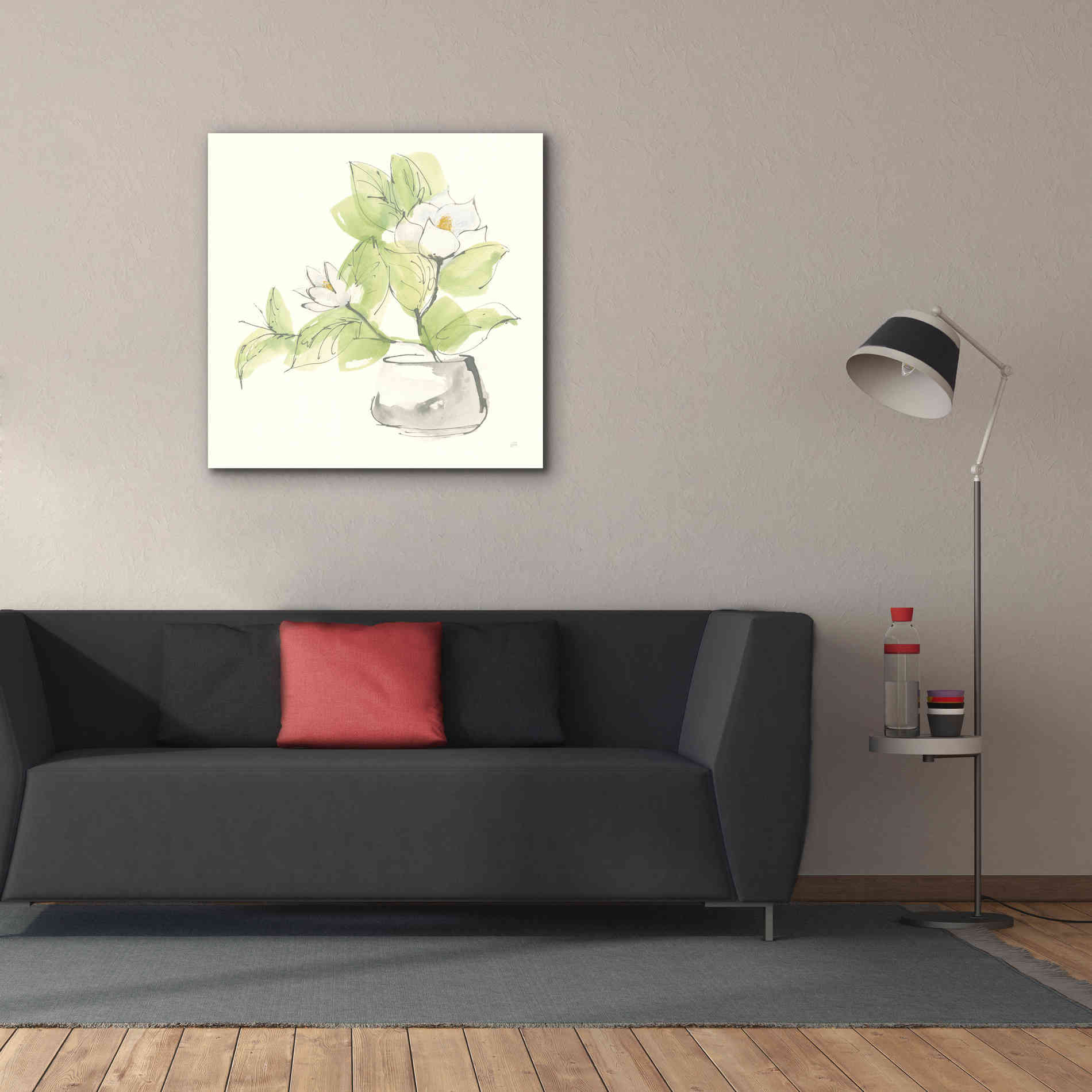 'Plant Magnolia I' by Chris Paschke, Giclee Canvas Wall Art,37 x 37