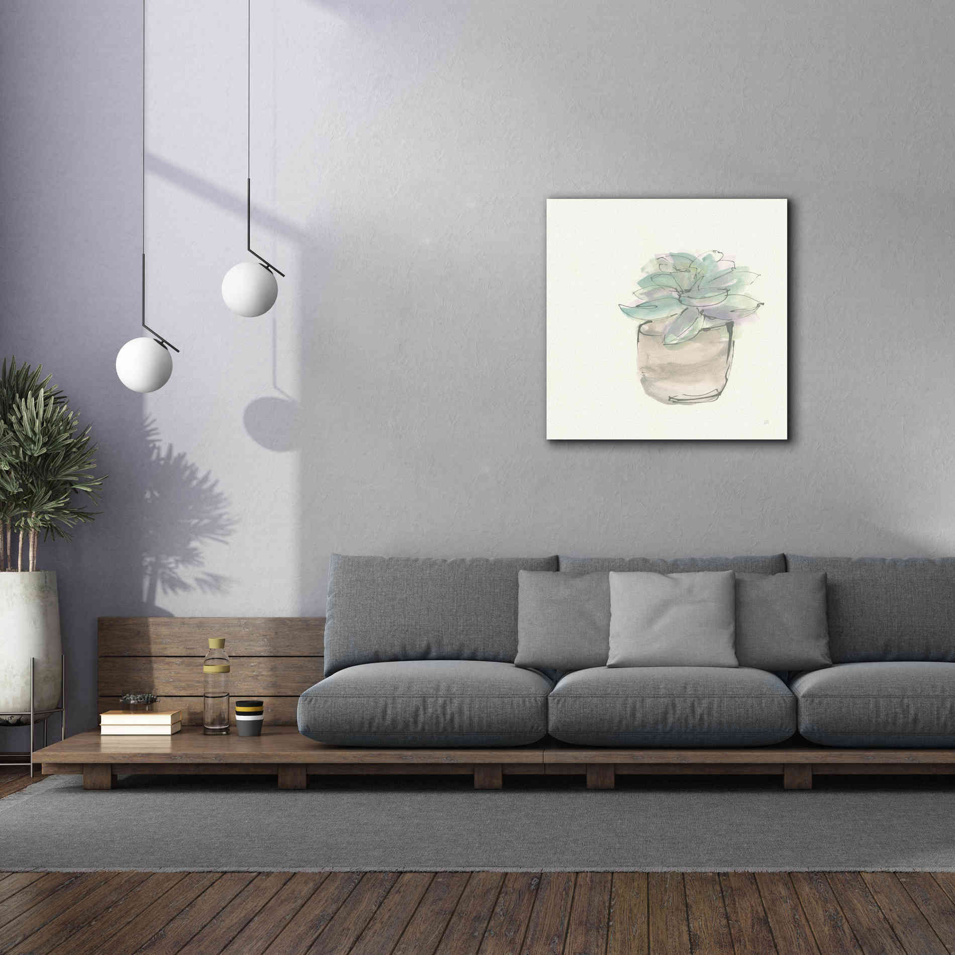 'Succulent IV' by Chris Paschke, Giclee Canvas Wall Art,37 x 37