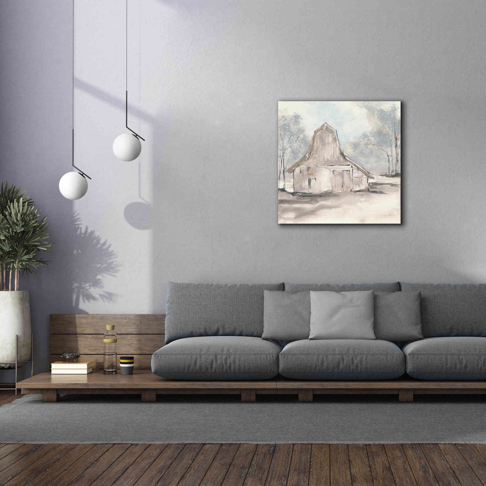 'Barn VI' by Chris Paschke, Giclee Canvas Wall Art,37 x 37
