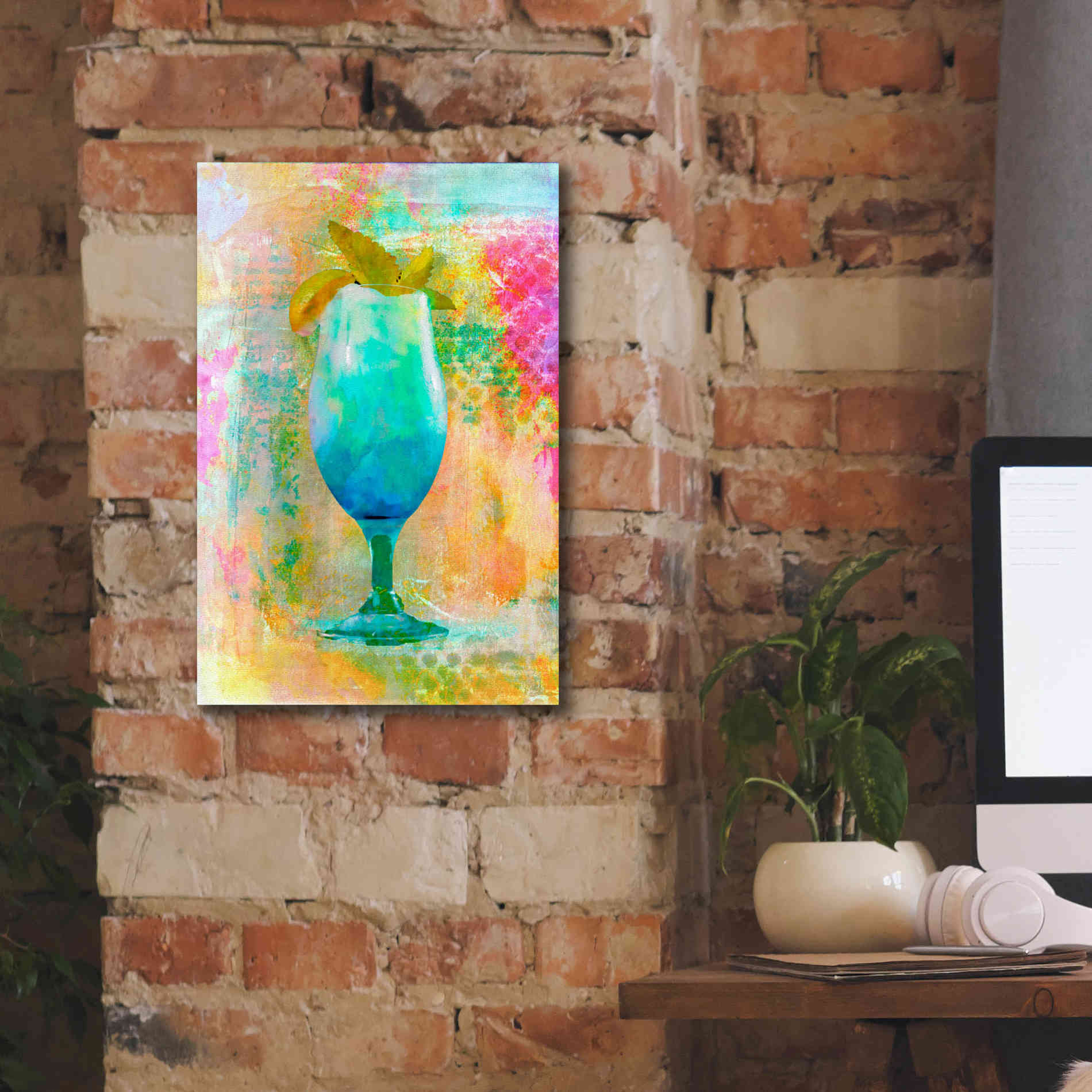 'Cocktail Night' by Andrea Haase, Giclee Canvas Wall Art,12 x 18