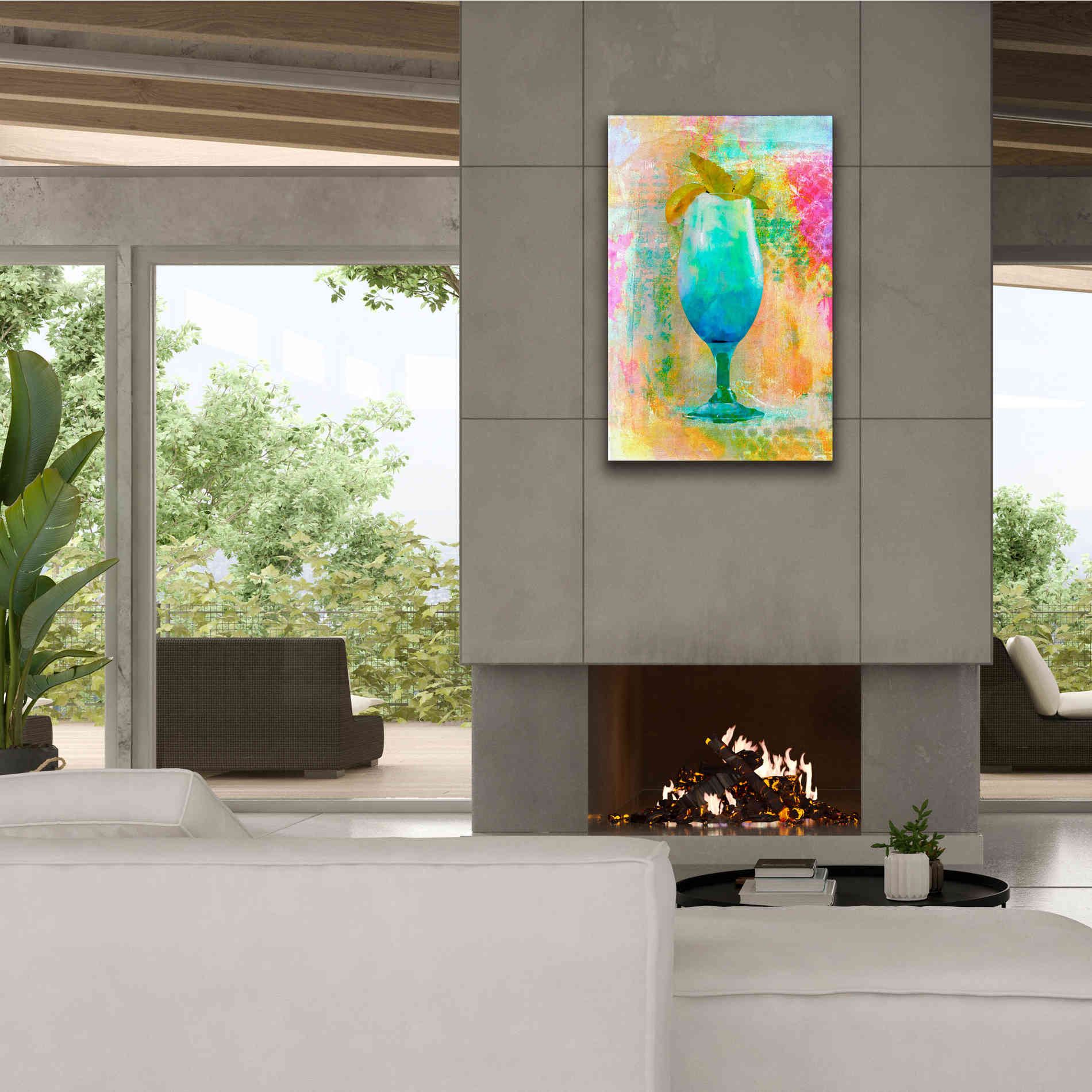 'Cocktail Night' by Andrea Haase, Giclee Canvas Wall Art,26 x 40
