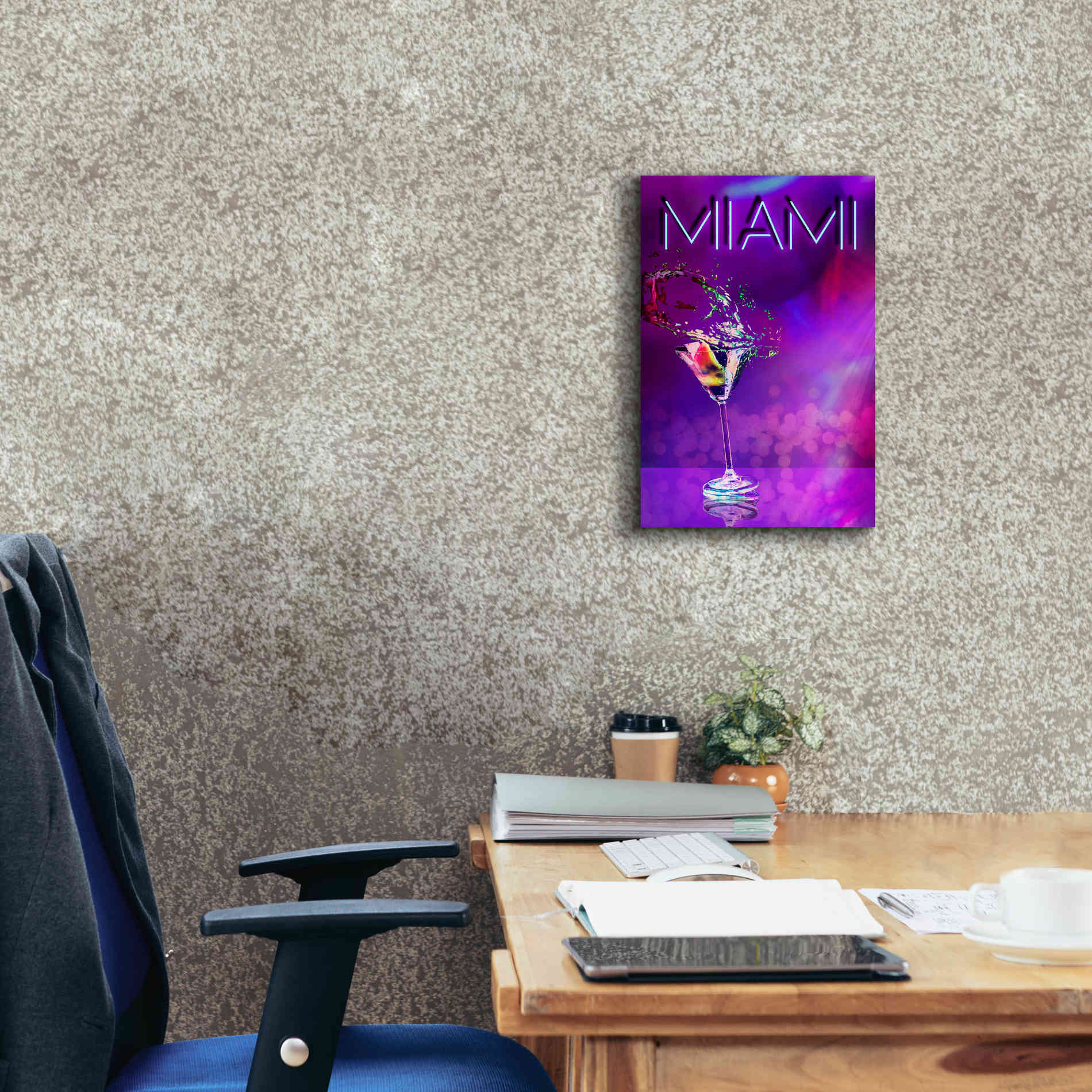'Miami Party Night' by Andrea Haase, Giclee Canvas Wall Art,12 x 18