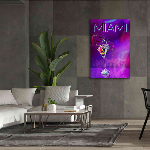 Image of 'Miami Party Night' by Andrea Haase, Giclee Canvas Wall Art,40 x 60
