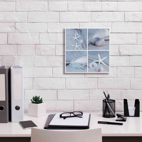 Image of 'Summer Beach Still Life Collage II' by Andrea Haase, Giclee Canvas Wall Art,12 x 12