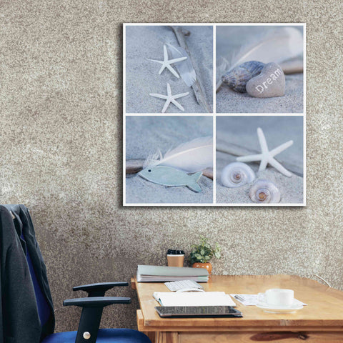 Image of 'Summer Beach Still Life Collage II' by Andrea Haase, Giclee Canvas Wall Art,37 x 37