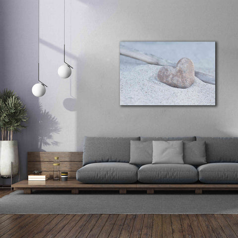 Image of 'Stone Heart Beach Still' by Andrea Haase, Giclee Canvas Wall Art,60 x 40