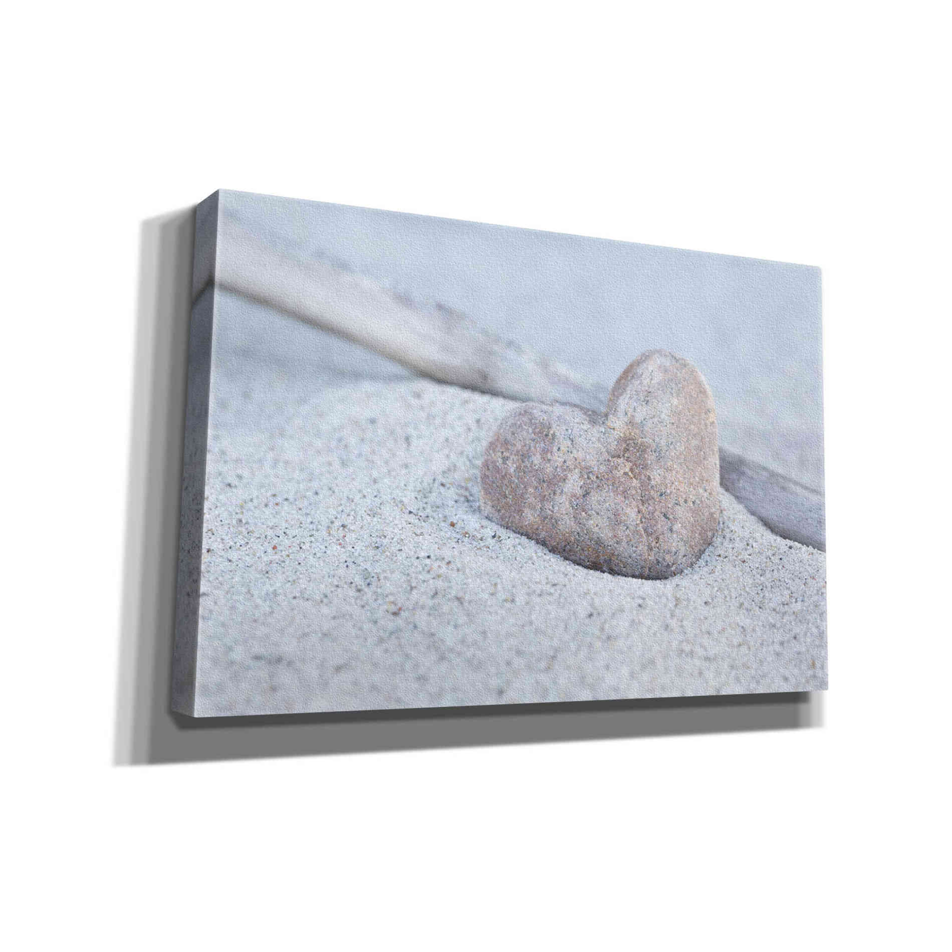 'Stone Heart Beach Still' by Andrea Haase, Giclee Canvas Wall Art
