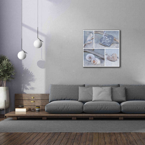 Image of 'Summer Beach Still Life Collage' by Andrea Haase, Giclee Canvas Wall Art,37 x 37