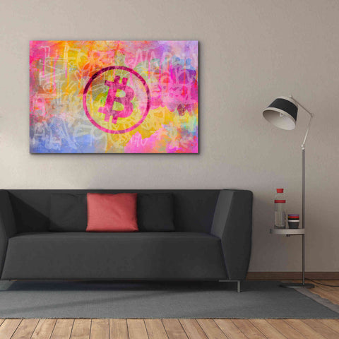 Image of 'Street Art Bitcoin' by Andrea Haase, Giclee Canvas Wall Art,60 x 40