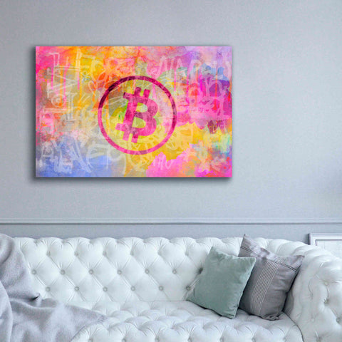 Image of 'Street Art Bitcoin' by Andrea Haase, Giclee Canvas Wall Art,60 x 40