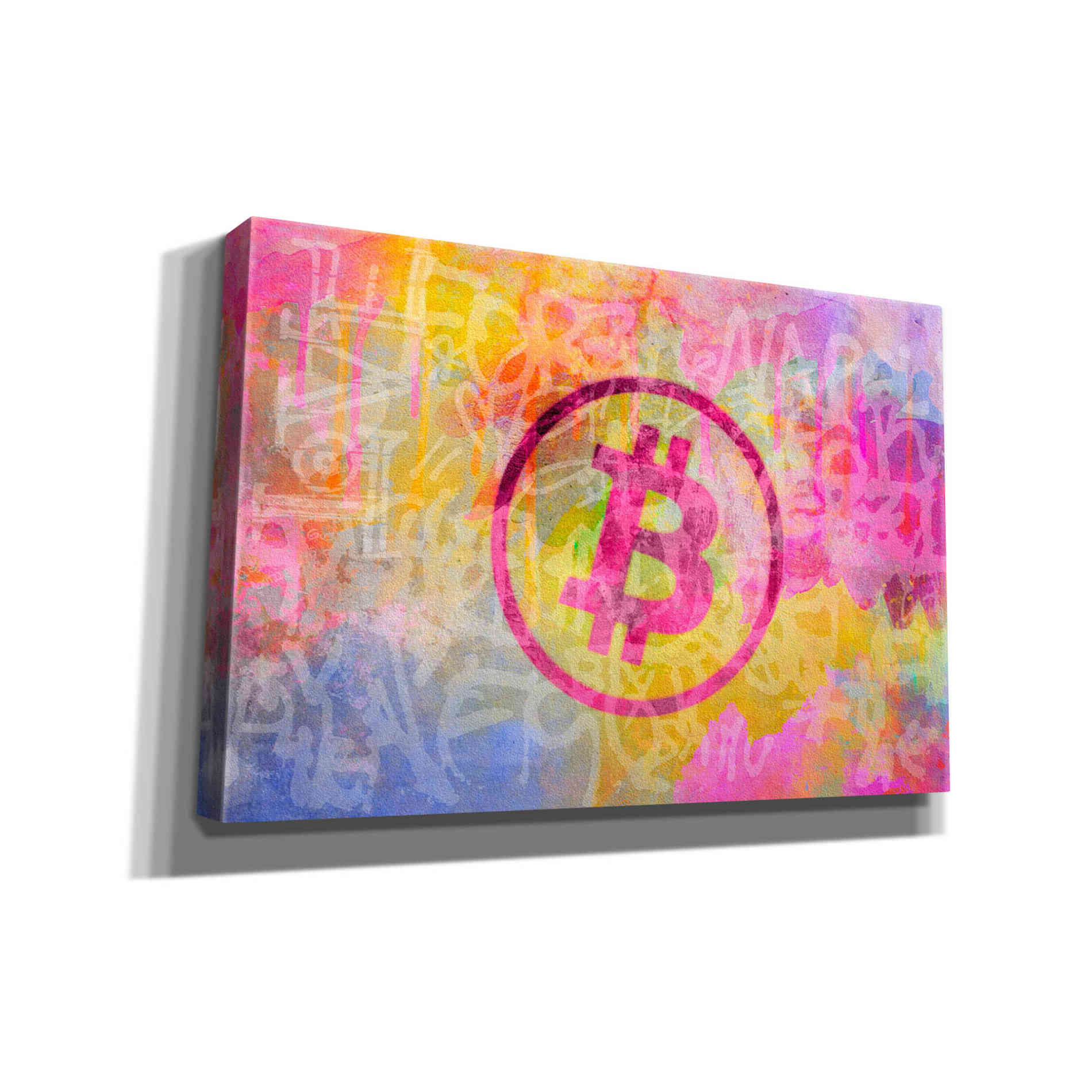 'Street Art Bitcoin' by Andrea Haase, Giclee Canvas Wall Art