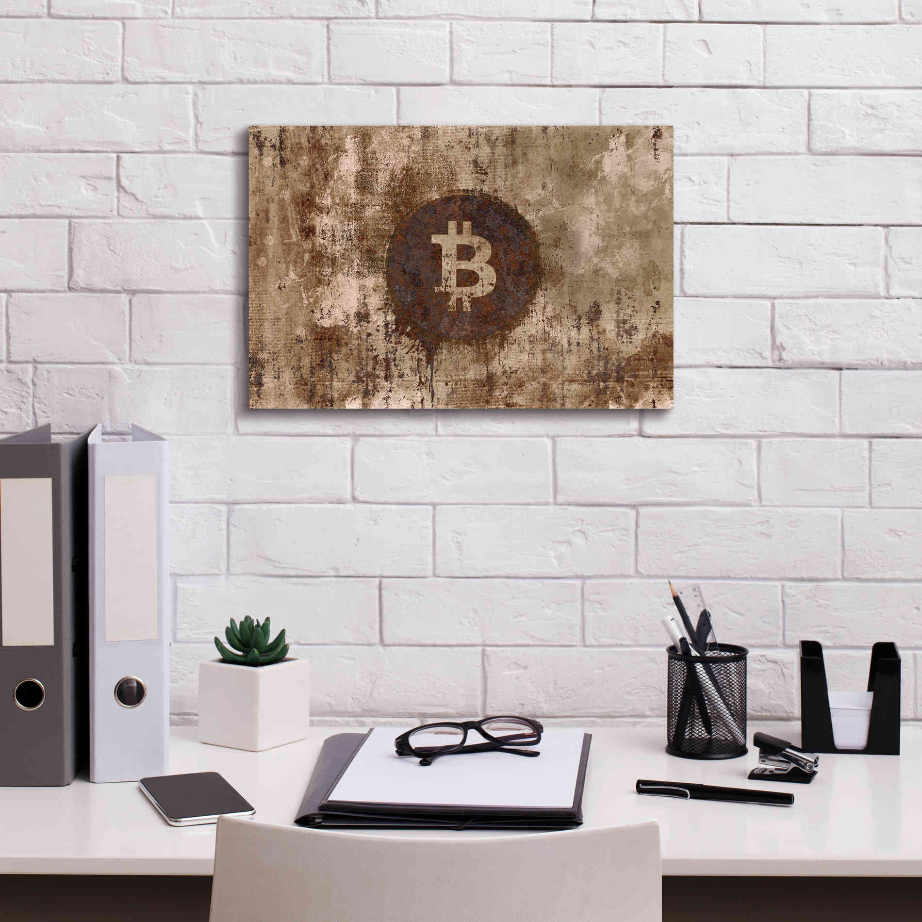 'Crypto Corrosion' by Andrea Haase, Giclee Canvas Wall Art,18 x 12