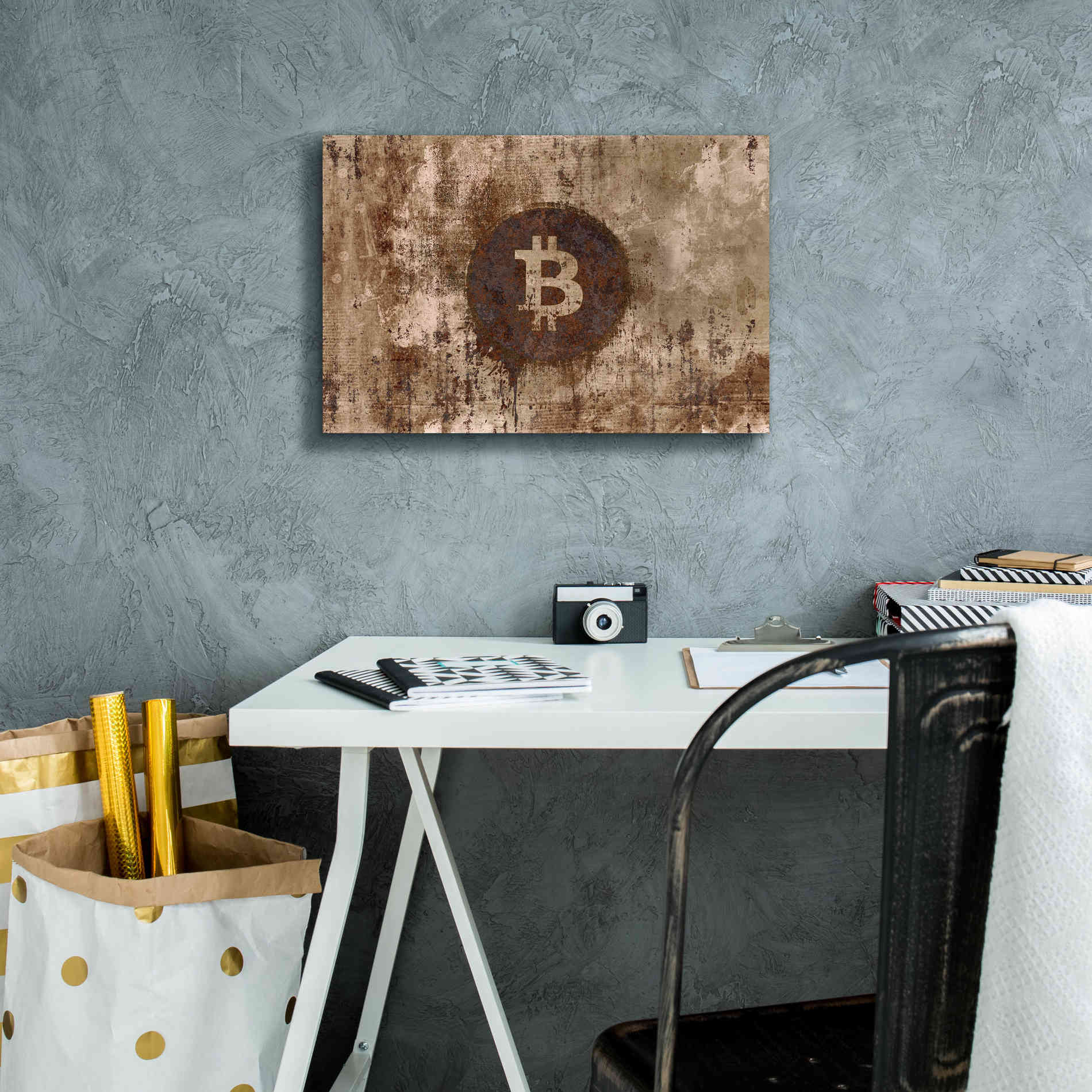 'Crypto Corrosion' by Andrea Haase, Giclee Canvas Wall Art,18 x 12